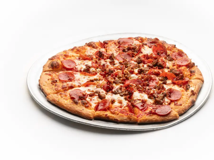 Meat combo pizza
