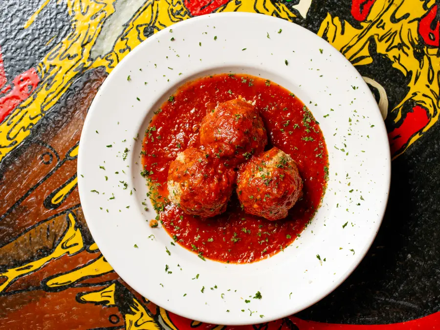 Italian meatballs in house marinara